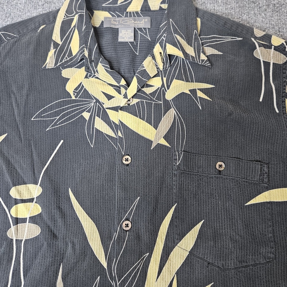 Tori Richard Mens Hawaiian Aloha Shirt 100% Silk Size Large